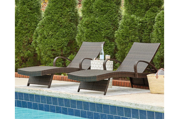 2 Piece Patio Lounger Set